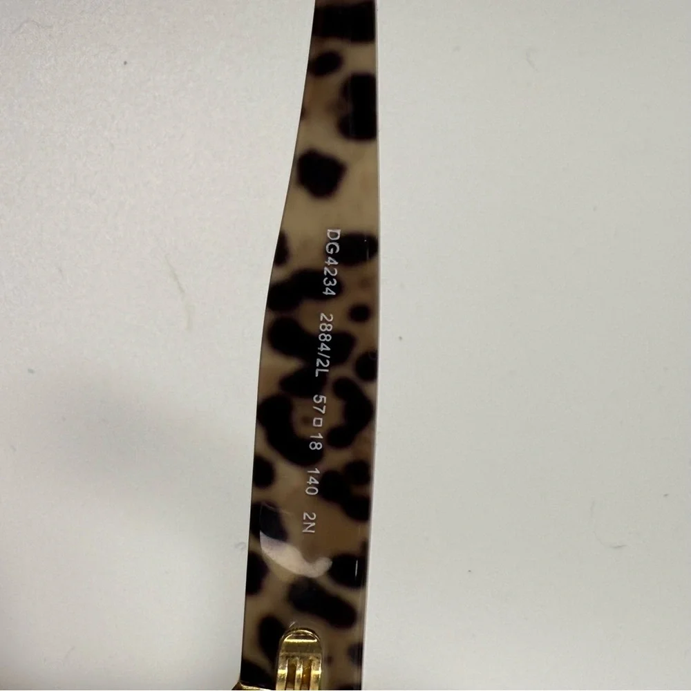 Dolce & Gabbana large square sunglasses leopard  DG4234 2884 2L 57 18 140 2N